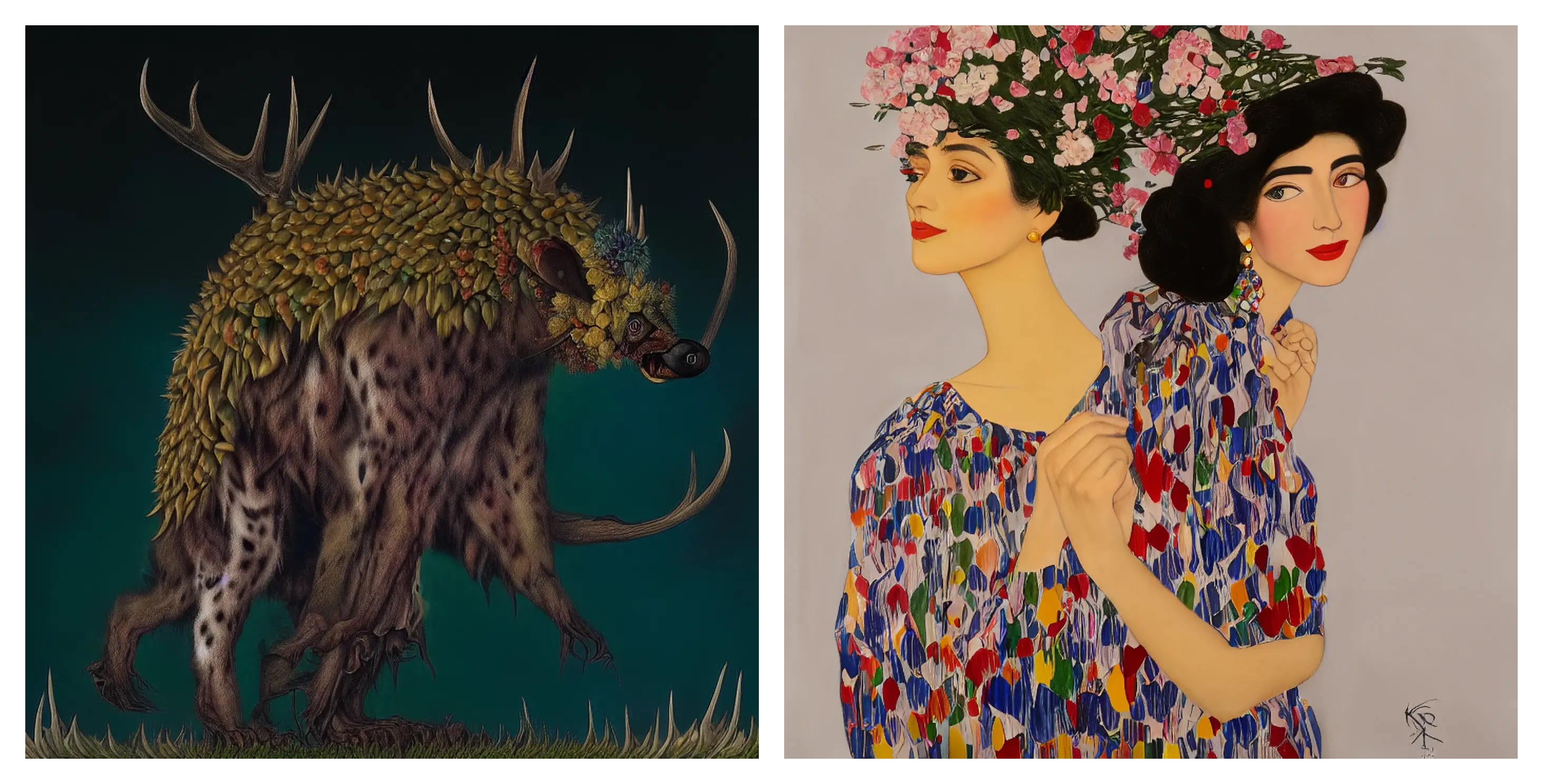 ajberni's diptych: Beasts #321 + The Muses #256